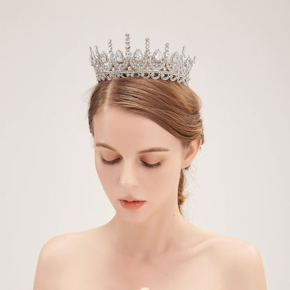 AAA Zirconia Large Crown Bridal Accessories (Wholesale)