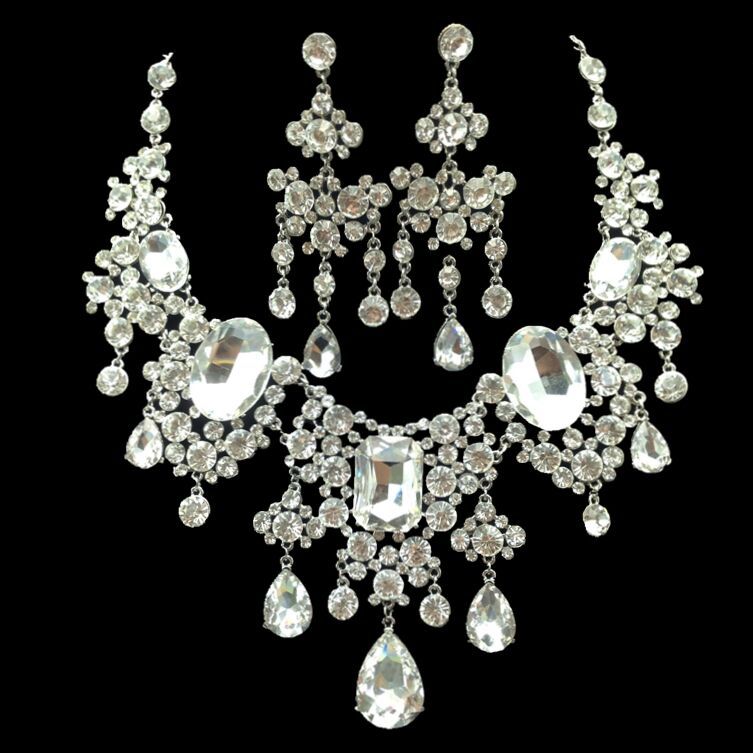 Crystal Bridal Necklace Set