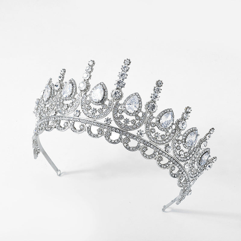 AAA Zirconia Large Crown Bridal Accessories (Wholesale)