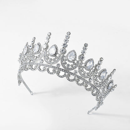 AAA Zirconia Large Crown Bridal Accessories (Wholesale)