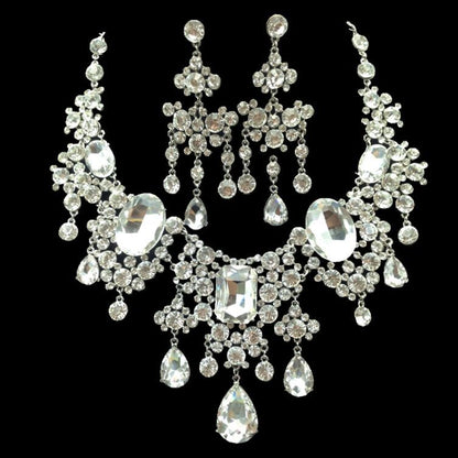 Crystal Bridal Necklace Set