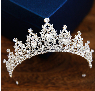White Crystal Crown Bridal Headband Hair Accessories
