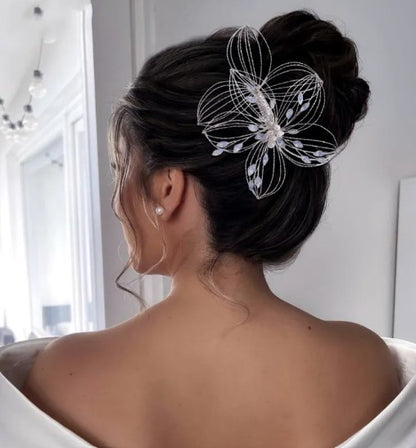 Bridal Headdress Hollow Leaf Hair Comb