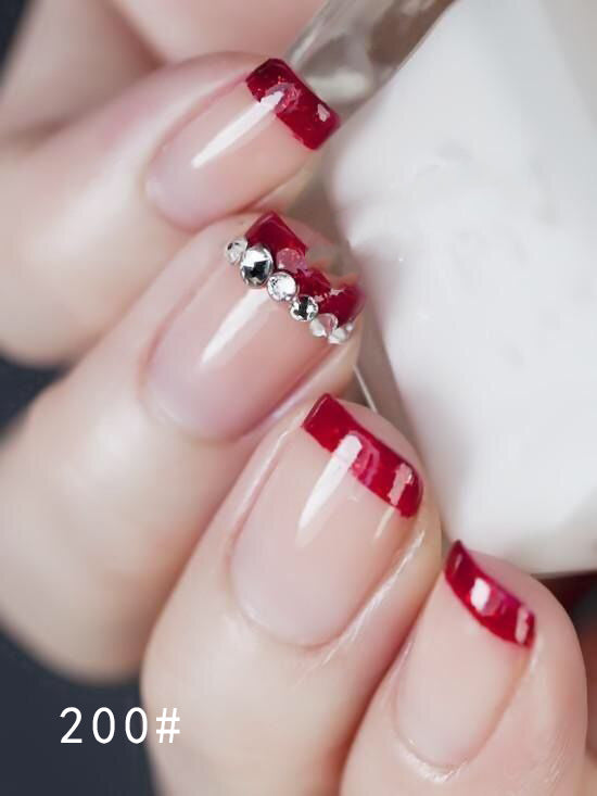 Glue-On Bridal Finished Nail Art Set