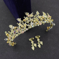 Baroque Crown Gold Headband Bridal Hair Accessory
